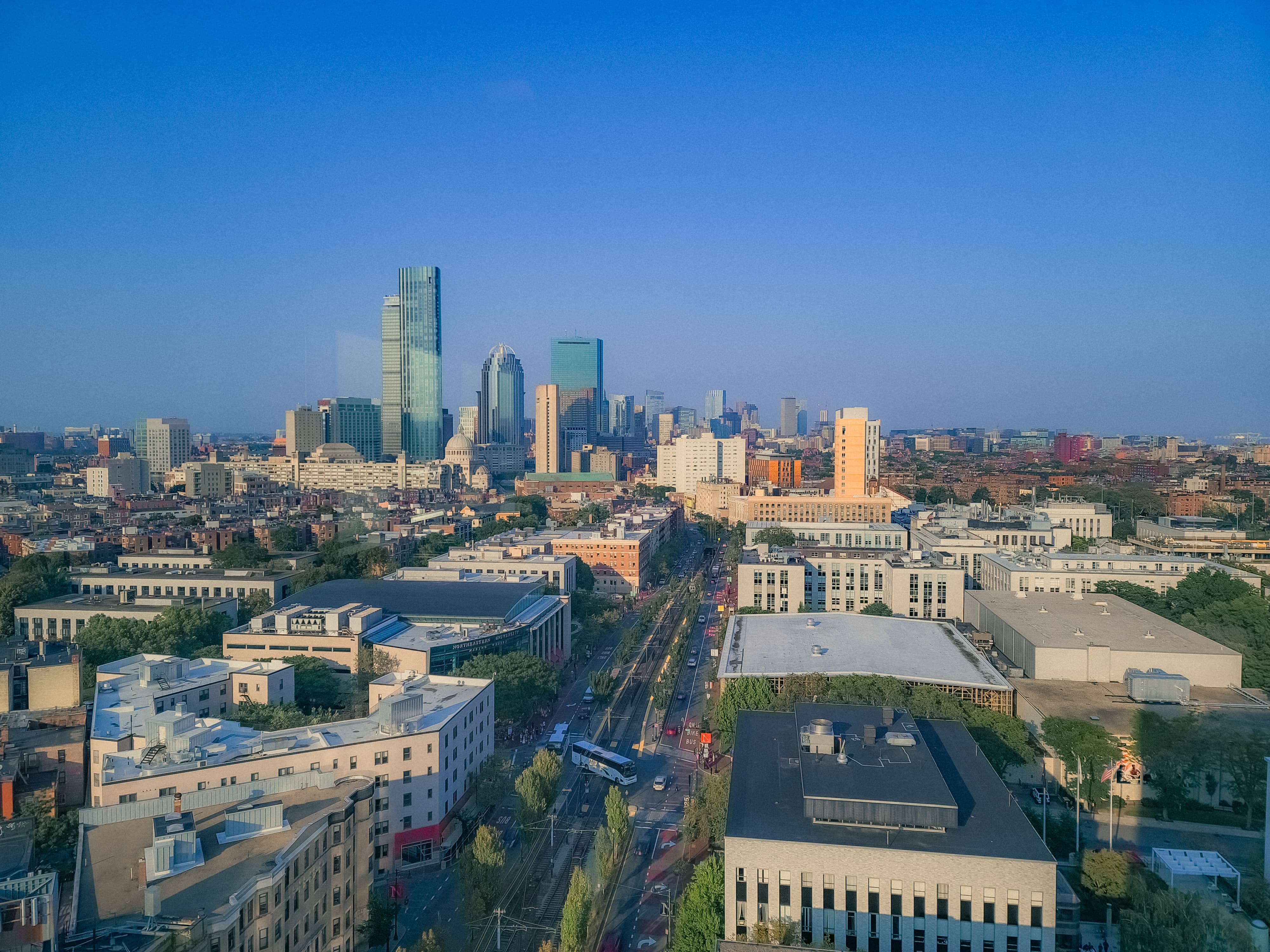 Boston from Northeastern University Khoury Building